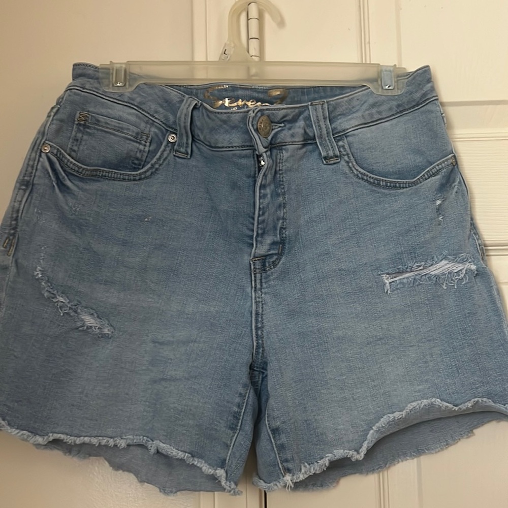 Women Seven Denim Distressed Shorts